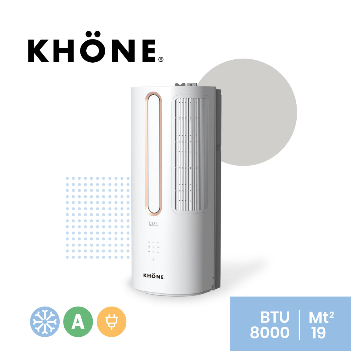Aire Acondicionado de Ventana Premium Inverter KHÖNE 8.000 BTU/h SOLO FRÍO Aire Acondicionado de Ventana Premium Inverter KHÖNE 8.000 BTU/h SOLO FRÍO